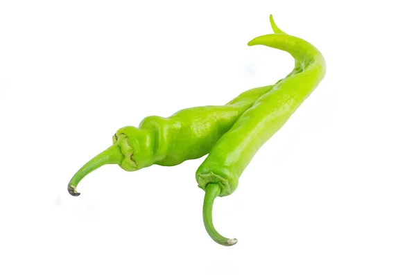 Зеленый кайенский перец чили — стоковое фото