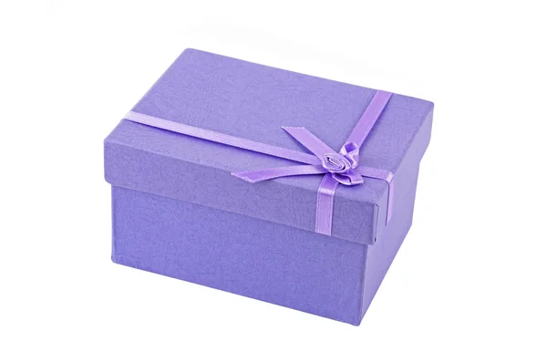 Caixa de presente lilás — Fotografia de Stock