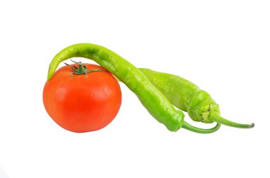 Chili pepper and tomato clipart