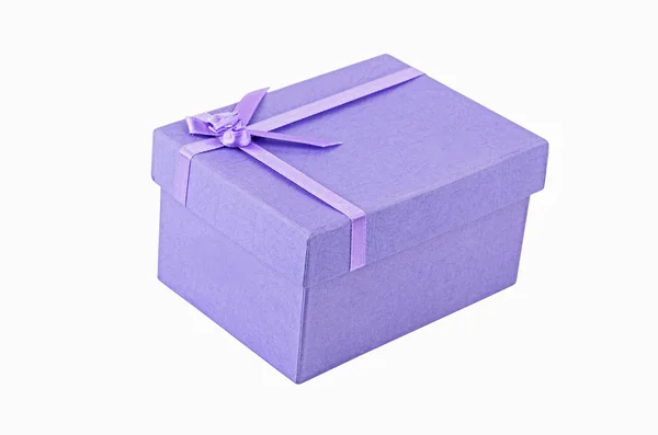 Caixa de presente lilás — Fotografia de Stock