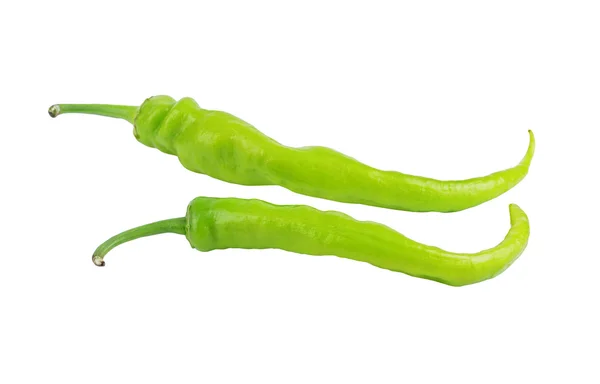 Groene chili cayennepeper — Stockfoto