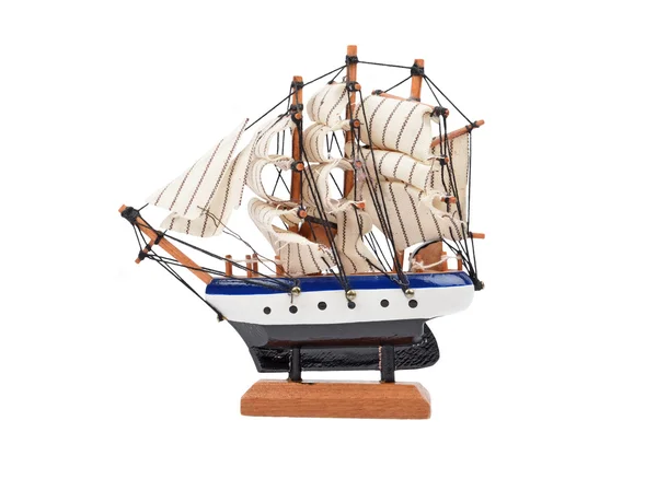 Wooden ship toy model — Stock Photo, Image