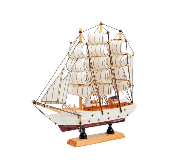 stock image Wooden ship toy model