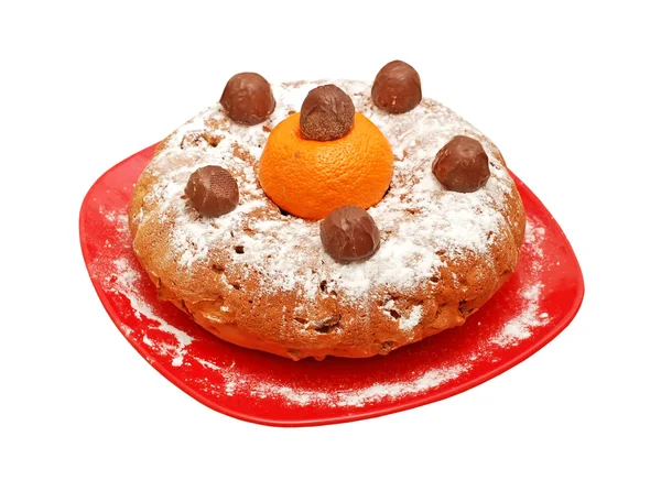 Biscuit cake and candy — Stock Photo, Image