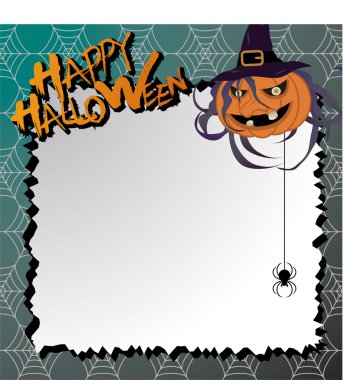 Vector halloween card / letter paper clipart