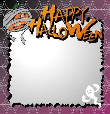 Vector halloween card / letter paper clipart