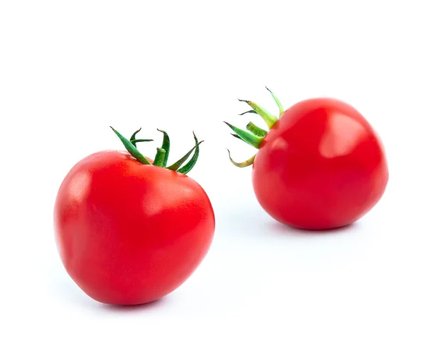 Два свежих красных томата — стоковое фото