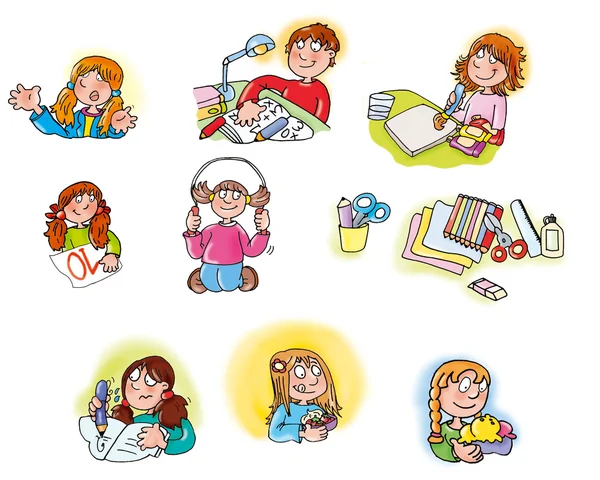 Children's, draw, — Stock Photo, Image