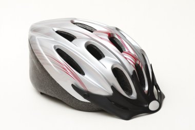 Bike silver helmet clipart