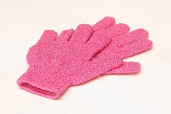 Exfoliating gloves isolated — Stock Photo, Image