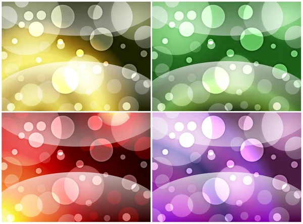 Four bubbly backgrounds — Stock Photo, Image