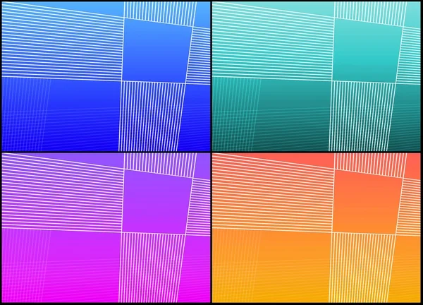 Four grid backgrounds — Stock Photo, Image