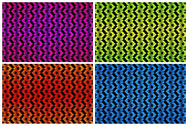 Four patterned backgrounds — Stock Photo, Image