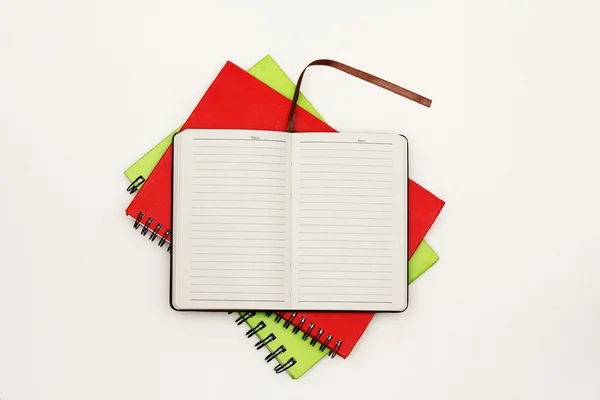 Cadernos e diário — Fotografia de Stock