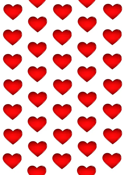 Red hearts backgrounds — Stock Photo, Image