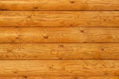 Rustic Pine Log Cabin Wall clipart