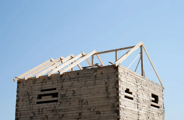 Rámci výstavby dřevěných domů — Stock fotografie