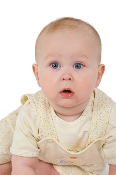 Portret babyjongen Rechtenvrije Stockafbeeldingen