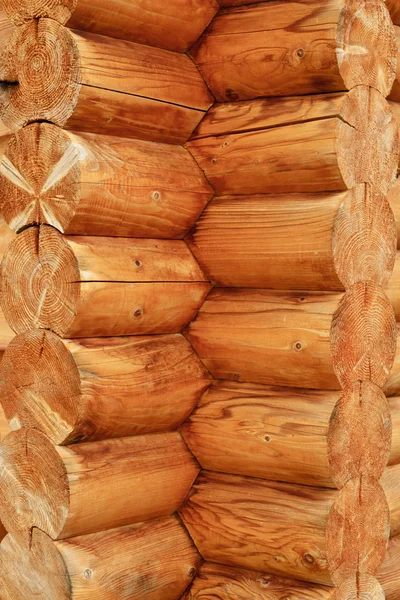 丸太小屋のコーナーの構造 — ストック写真