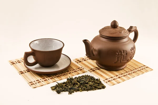 中国茶セット ロイヤリティフリーのストック写真