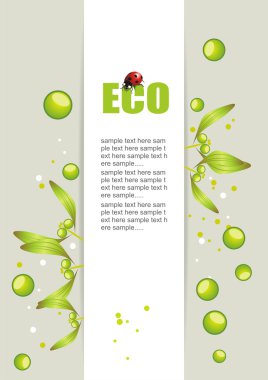 Eco concept design clipart