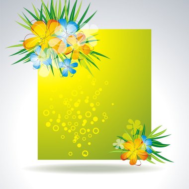 Summer banner design clipart