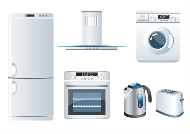 Home appliances clipart