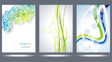 Abstract colorful banners clipart