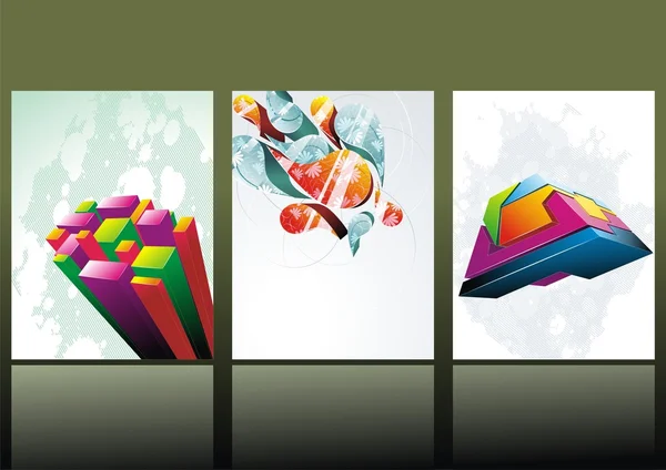 Abstracte kleurrijke banners — Stockvector