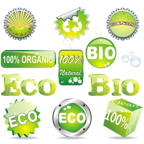 Simboli Eco — Vettoriale Stock