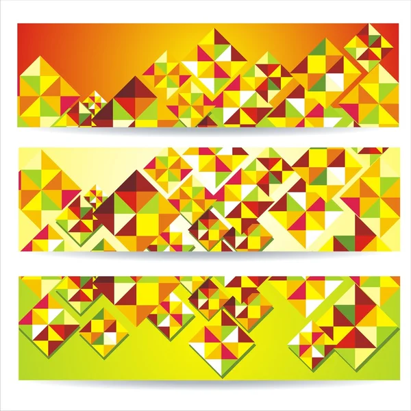 Abstrakt färgglada banners — Stock vektor