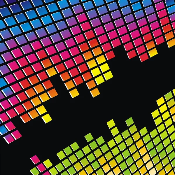 Colorful dance floor — Stock Vector
