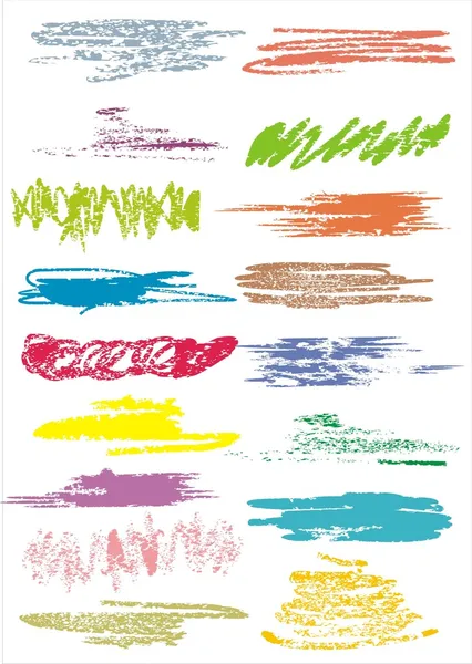 Grattages de couleur — Image vectorielle