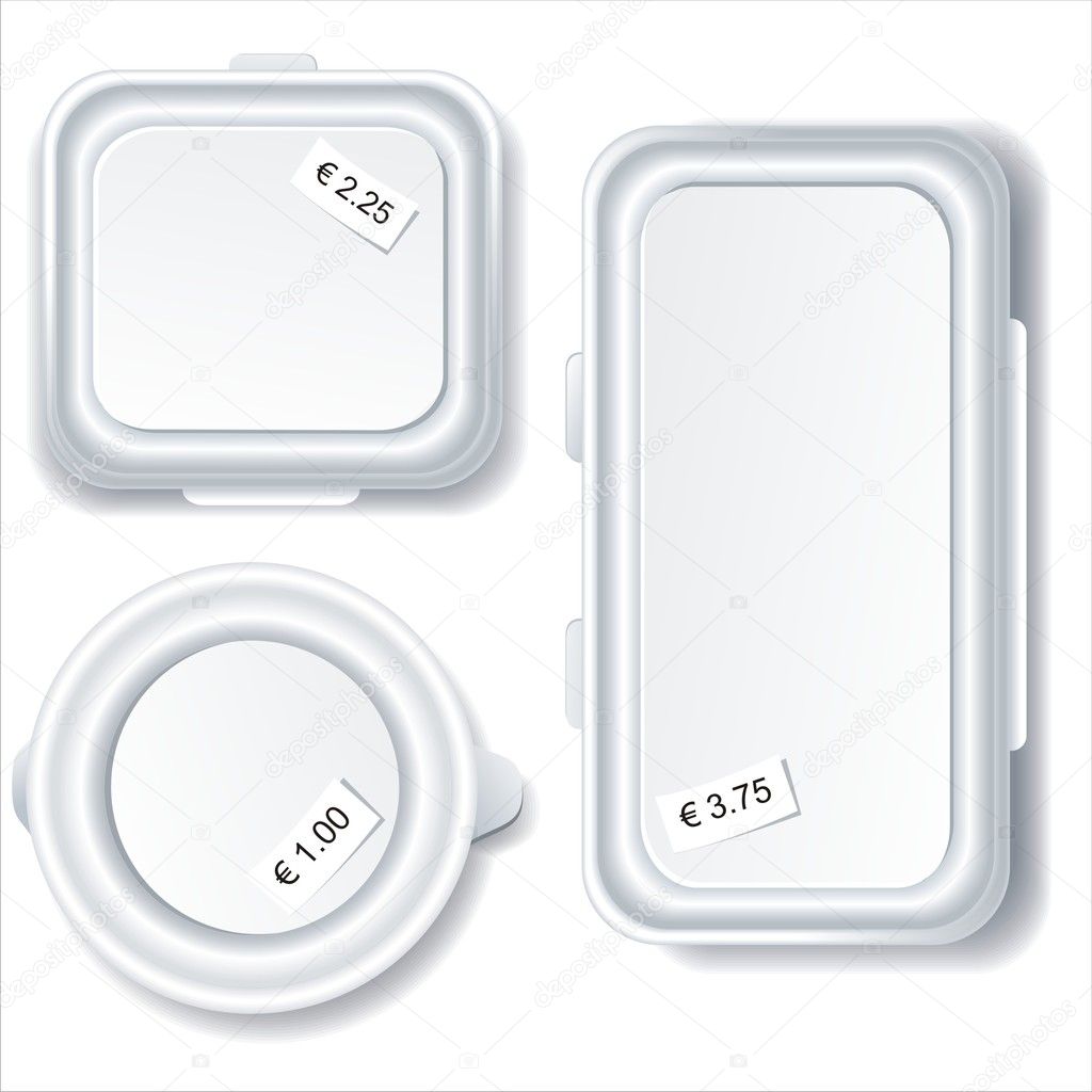 Plastic food storage containers