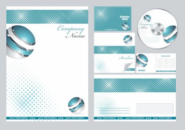 Editable corporate Identity clipart