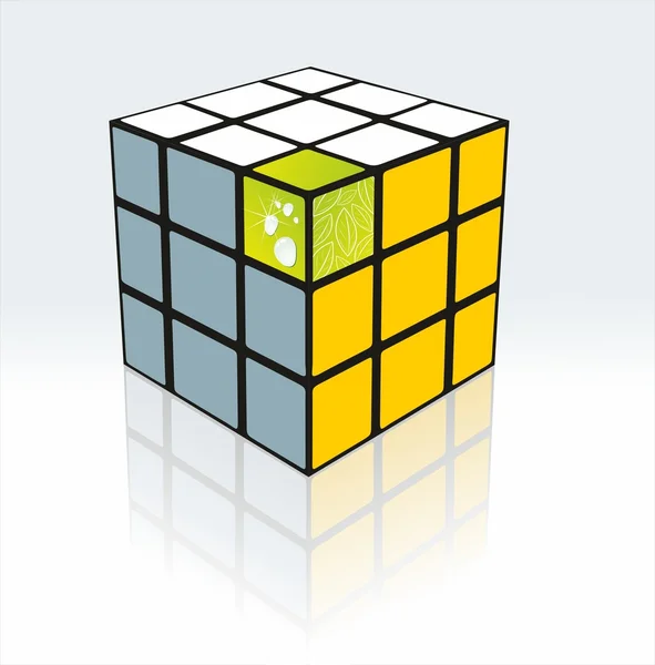 Vector cubo 3d — Vetor de Stock