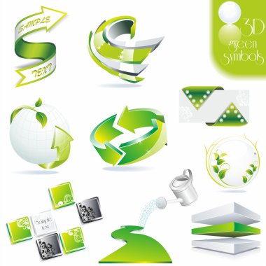 Eco symbols clipart