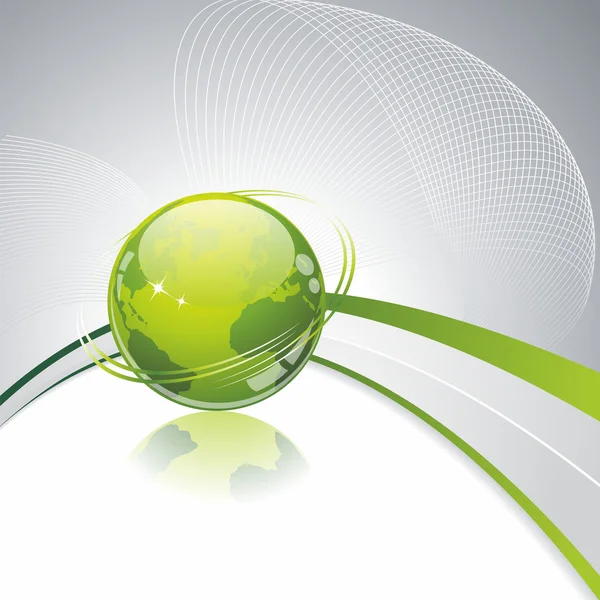 Globe vert — Image vectorielle