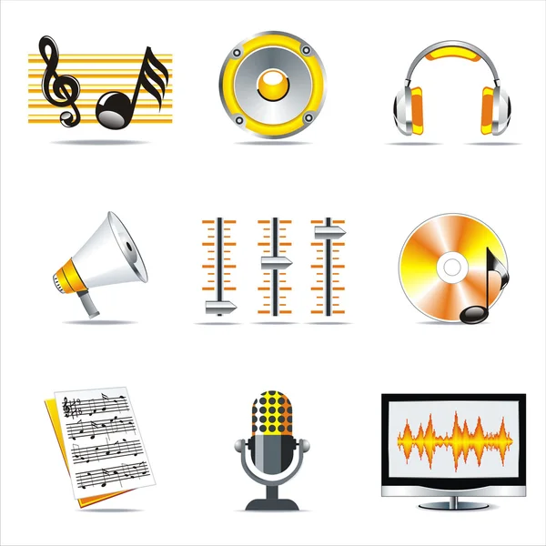 Symboles de musique. — Image vectorielle