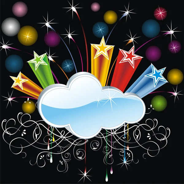 Résumé Fond Cloud — Image vectorielle