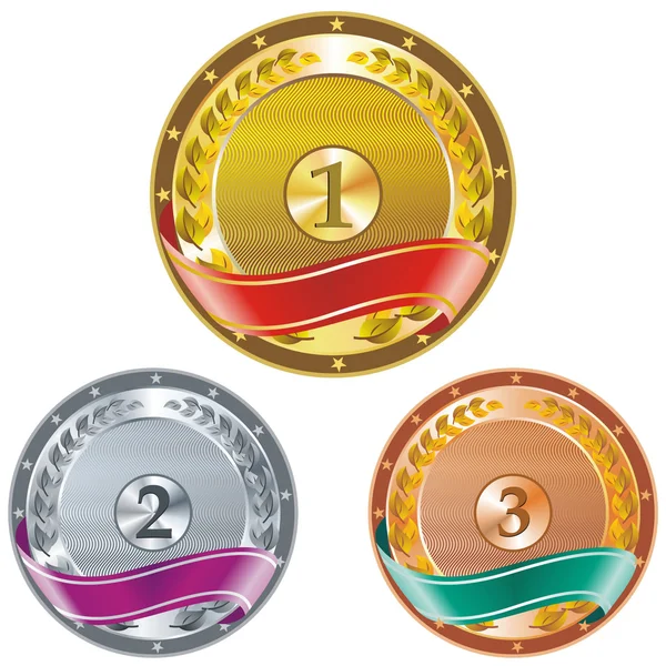 Medals, award. — Stock Vector