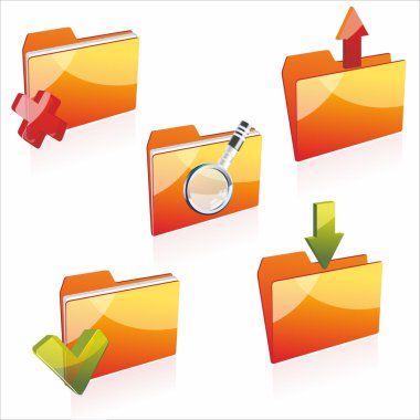 Folder icons clipart