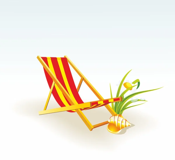 Playa silla — Archivo Imágenes Vectoriales