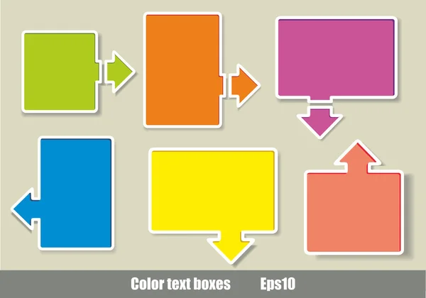 Autocollants réalistes multicolores — Image vectorielle