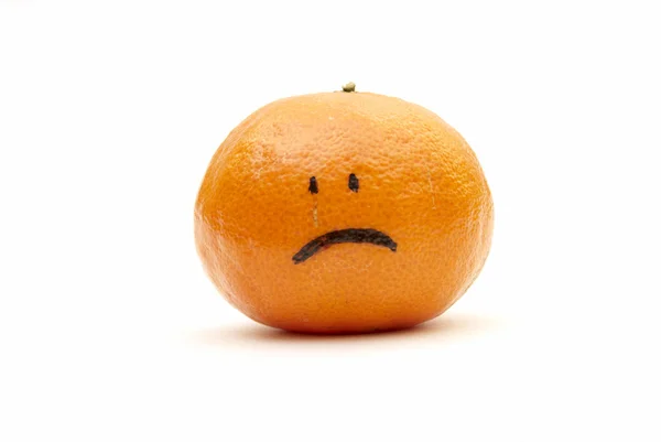 Sad tangerine — Stock Photo, Image
