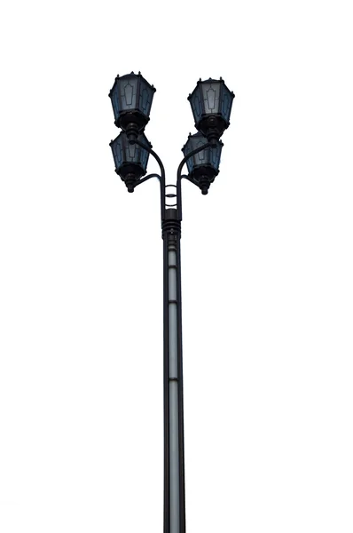 Pouliční lampy izolovaných na bílém — Stock fotografie