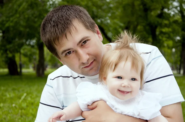 Pappa och Baby — Stockfoto