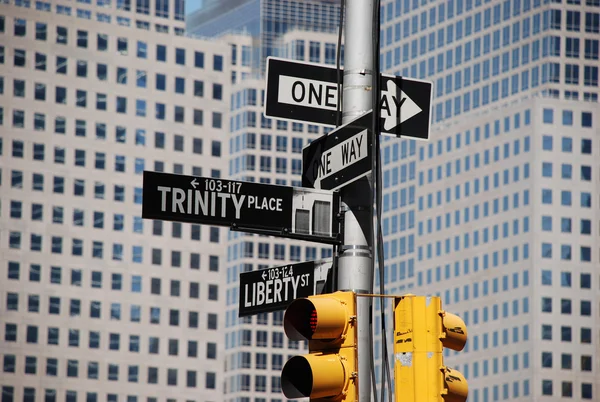 Nova Iorque sinais de rua — Fotografia de Stock