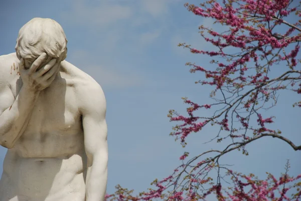 stock image Male statue in grief