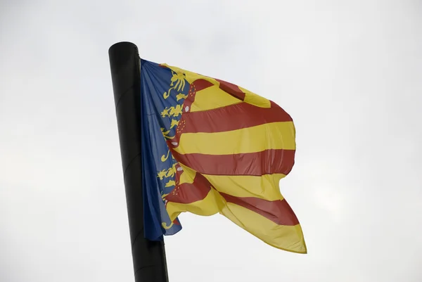 Flaga valencia — Zdjęcie stockowe